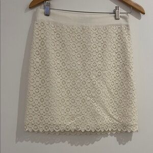 The Limited Cream Lace Mini Skirt